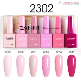 CANNI HEMA FREE UV/LED gél lakk szett 6x9ml - 2302