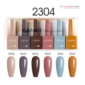 CANNI HEMA FREE UV/LED gél lakk szett 6x9ml - 2304