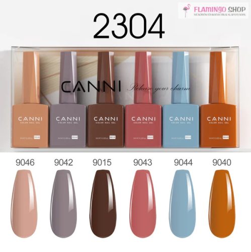 CANNI HEMA FREE UV/LED gél lakk szett 6x9ml - 2304