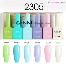 CANNI HEMA FREE UV/LED gél lakk szett 6x9ml - 2305