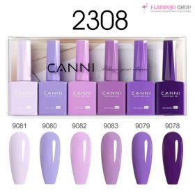 CANNI HEMA FREE UV/LED gél lakk szett 6x9ml - 2308