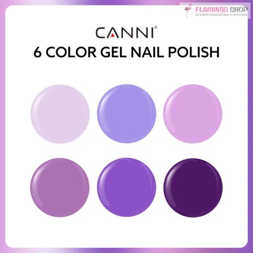 CANNI HEMA FREE UV/LED gél lakk szett 6x9ml - 2308