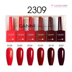 CANNI HEMA FREE UV/LED gél lakk szett 6x9ml - 2309