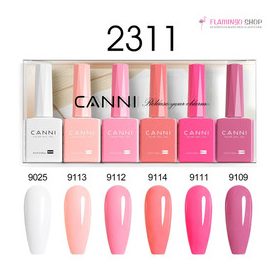 CANNI HEMA FREE UV/LED gél lakk szett 6x9ml - 2311