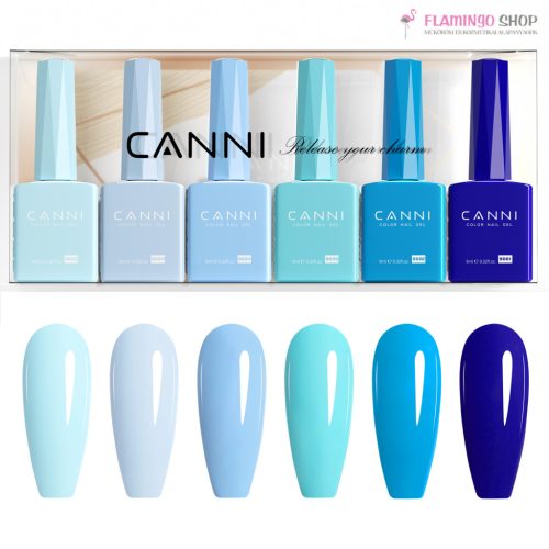 CANNI HEMA FREE UV/LED gél lakk szett 6x9ml - 2313