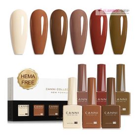 CANNI HEMA FREE UV/LED gél lakk szett 6x9ml - 2326
