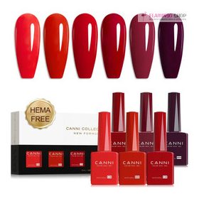 CANNI HEMA FREE UV/LED gél lakk szett 6x9ml - 2327