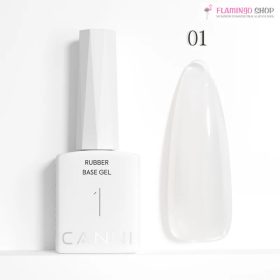 CANNI HEMA FREE Rubber Base Gel - 9 ml - X01 Milky White