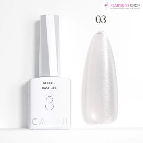 CANNI HEMA FREE Rubber Base Gel - 9 ml - X03 Shiny Silver
