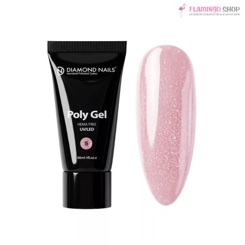 Diamond Nails Polygél 30ml 15 Cover Shine