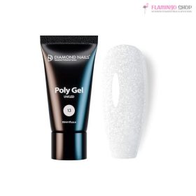   Diamond Nails Polygél 30ml PolyGel 13 - White Glitter (Fehér csillám) - 30ml - HEMA-mentes