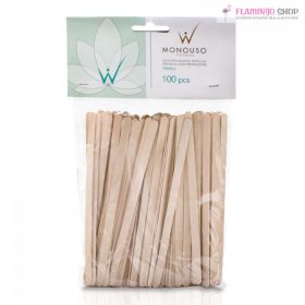   ItalWax Fa spatula Szőrtelenítéshez 14×0,6cm – 100db SMALL