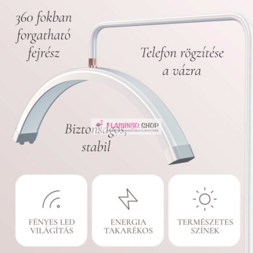 Lash Magic Moon kozmetikai LED lámpa kristállyal fehér