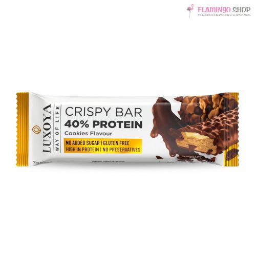 Luxoya Crispy Bar Sütemény ízű szelet 40% Proteinnal 45g