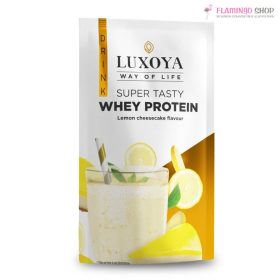   Luxoya Super Tasty Whey Protein Prémium Fehérje Italpor Citromos Sajttorta ízű 30g 