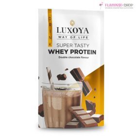  Luxoya Super Tasty Whey Protein Prémium Fehérje Italpor Dupla Csokoládé ízű 30g