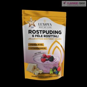    Luxoya Rostpuding 6 féle rosttal - Fehér csokoládé-Erdei gyümölcs 300g