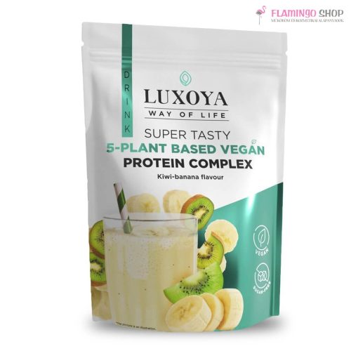 Luxoya Vegán  Protein Complex Fehérjeitalpor Kivi banán ízű 450g Tasak