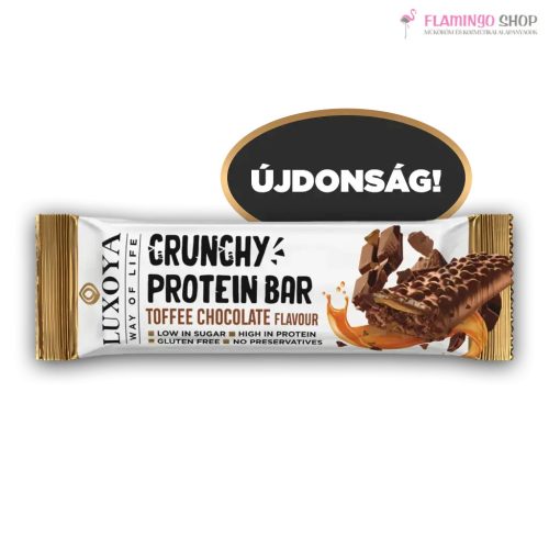 Luxoya Crispy Bar Karamella Csokoládé ízű szelet 40% Proteinnal 45g