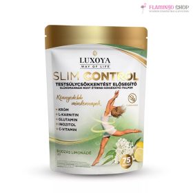   Luxoya Slim Control – Testsúlycsökkentést támogató glükomannán rost italpor – Bodzás limonádé íz – 300 g