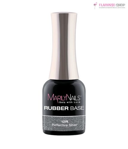 Marily Nails Rubber Base 12R Reflective Silver 7ml