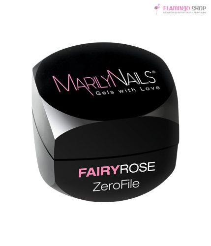 Marily Nails ZeroFile - FairyRose - reflektív csillogós építő cover zselé