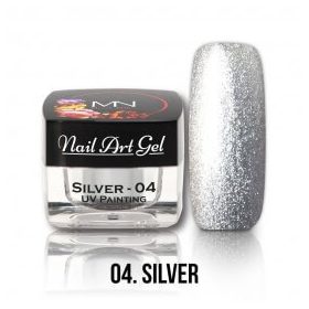 Mystic Nails  UV Festő Színes Zselé - 04 - Silver - 4g