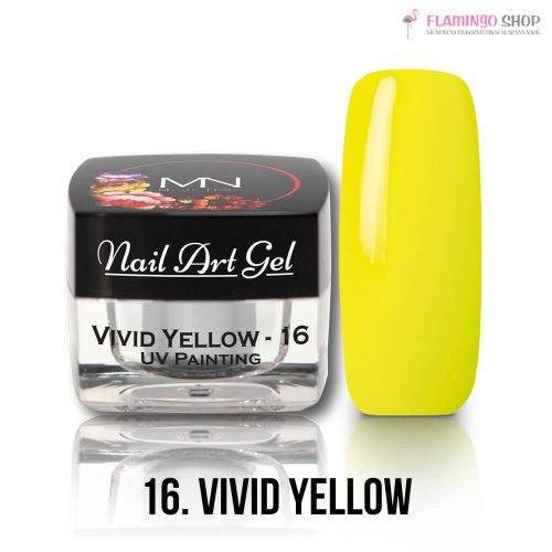 Mystic Nails UV Festő Színes Zselé - 16 - Vivid Yellow - 4g