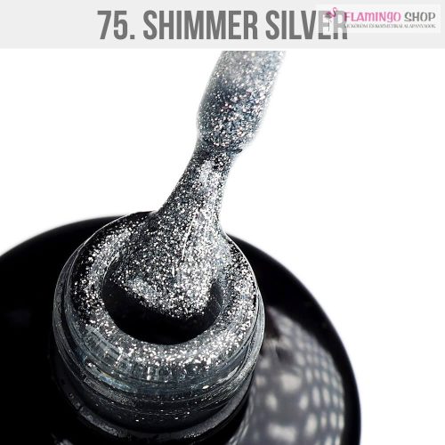 Mystic Nails Gél Lakk 75 - Shimmer Silver 12ml