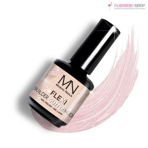 MN Flexi Builder Glitter Nude 12ml Gél Lakk