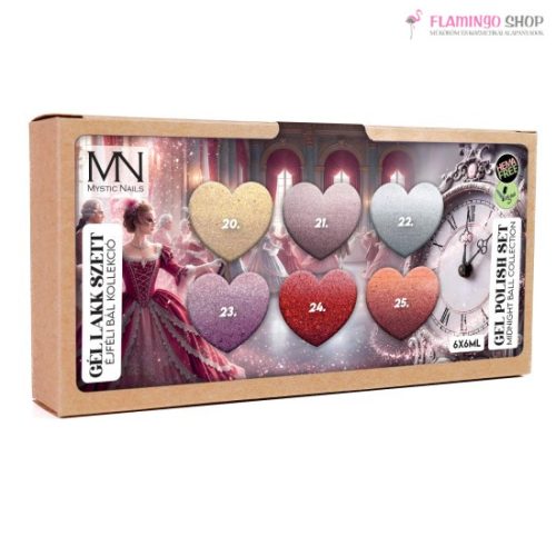 Mystic Nails Gél lakk Szett 13 - Éjféli bál (HEMA-free) - 6 db x 6 ml