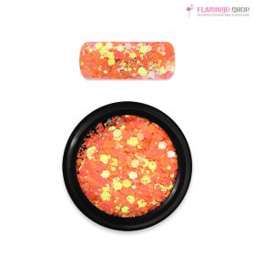 Moyra Holo glitter mix No. 22 Kaméleon Világos Narancs 1g