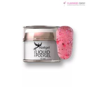   Nailgel - Liquid Polygel - Florance Hug 15ml - szárított virággal