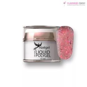   Nailgel - Liquid Polygel - Florance Flow 15ml - szárított virággal