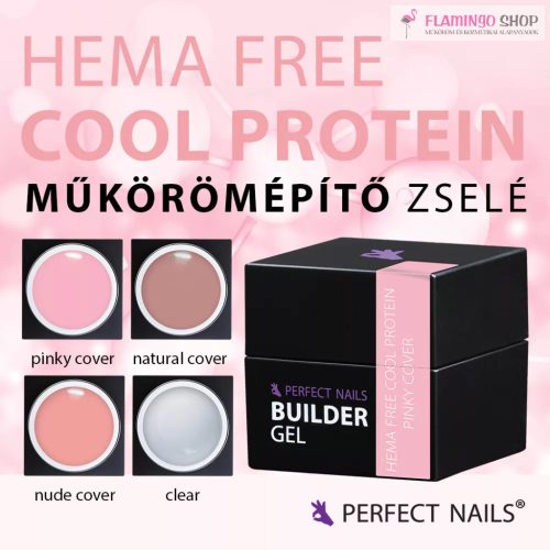 Perfect Nails Cool Protein Cover Nude - Körömágyhosszabbító zselé 15g
