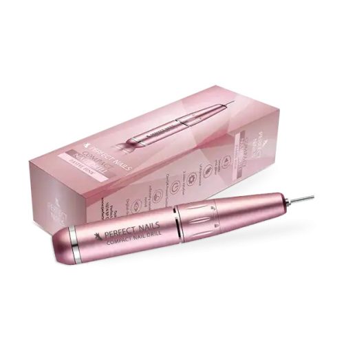 Perfect Nails Compact Nail Drill Csiszológép Hordozható Köröm Csiszológép Pasztell Pink