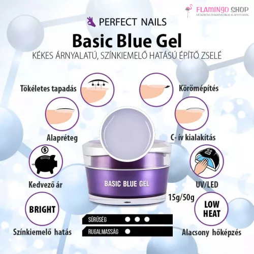BASIC BLUE GEL - MŰKÖRÖMÉPÍTŐ ZSELÉ 50G