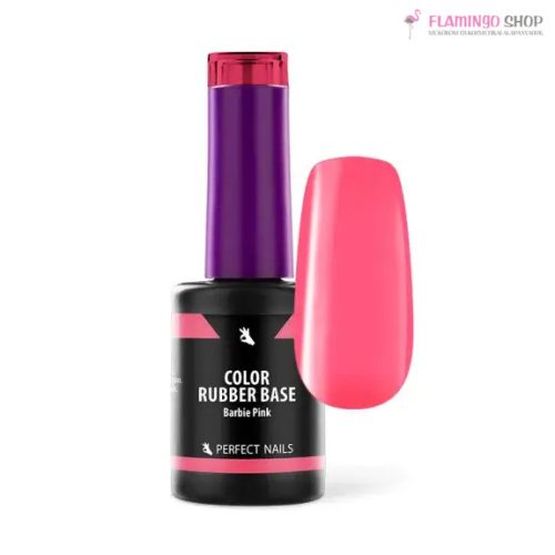 Perfect Nails Color Rubber Base Gel Színezett Alapzselé 8ml Barbie Pink