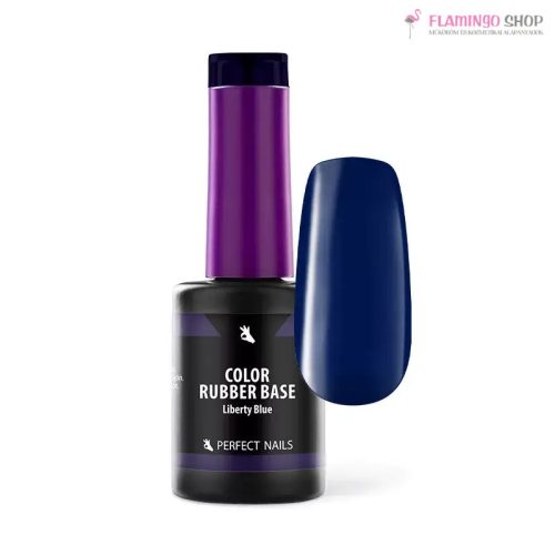 Perfect Nails Color Rubber Base Gel Színezett Alapzselé 8ml Liberty Blue