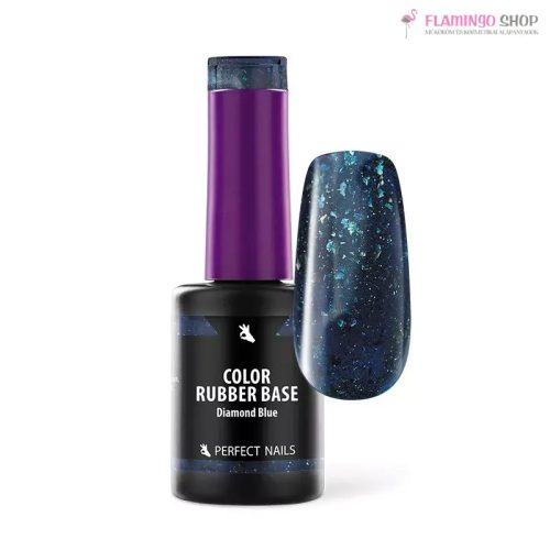 Perfect Nails Color Rubber Base Gel Színezett Alapzselé 8ml Blue