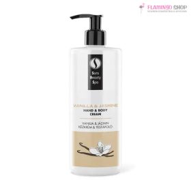   Sara Beauty Hidratáló kézkrém és testápoló - Vanília és Jázmin - 500ml
