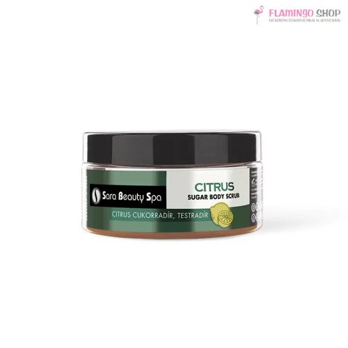 Sara Beauty Bőrradír és Testradír - Citrus Cukorradír Peeling – 300g