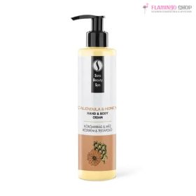   Sara Beauty Körömvirág bőrpuhító kézkrém és testápoló mézzel - 250ml