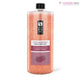   Sara Beauty Frissítő Fürdősó és Lábáztató Só - Eper - 1320g