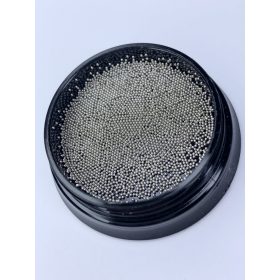   Luxury Nails - Díszítő gyöngy 0,4mm ( Arany, Ezüst, Rose Gold)  - Ezüst