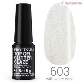   Profinails Top Gél Glitter Glaze fixálásmentes LED/UV fényzselé 6g No. 603 